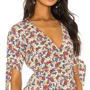 Faithful The Brand LUCY Floral Wrap Top